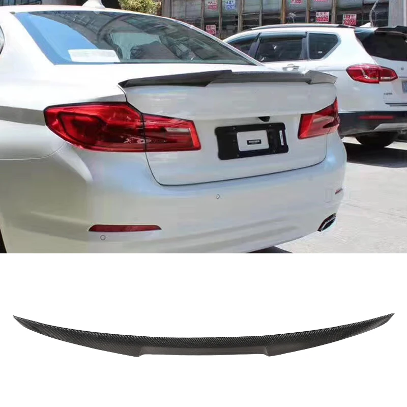 Real Carbon Fiber For BMW New 5 Series G30 G38 2017 2018 2019 M4 Car Rear Spoiler Wing Trim Accessories | Автомобили и мотоциклы