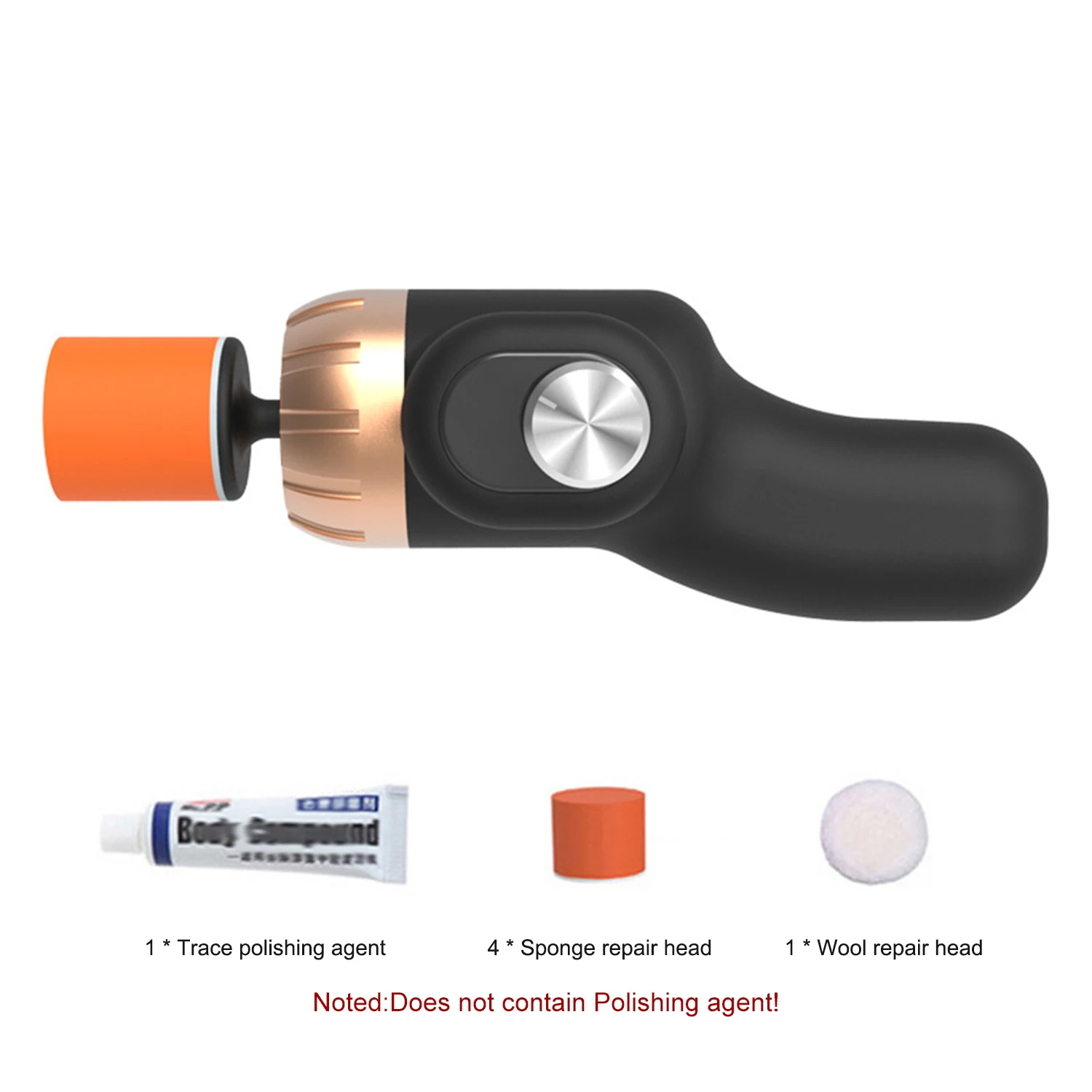 Mini polerka-pulidora eléctrica para coche, herramienta de limpieza y pulido, encerado, reparador para arañazos de superficies, versión mejorada