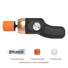 Mini polerka versão atualizada carro elétrico polisher limpeza e polimento máquina de depilação de superfície do automóvel scratch repair tool