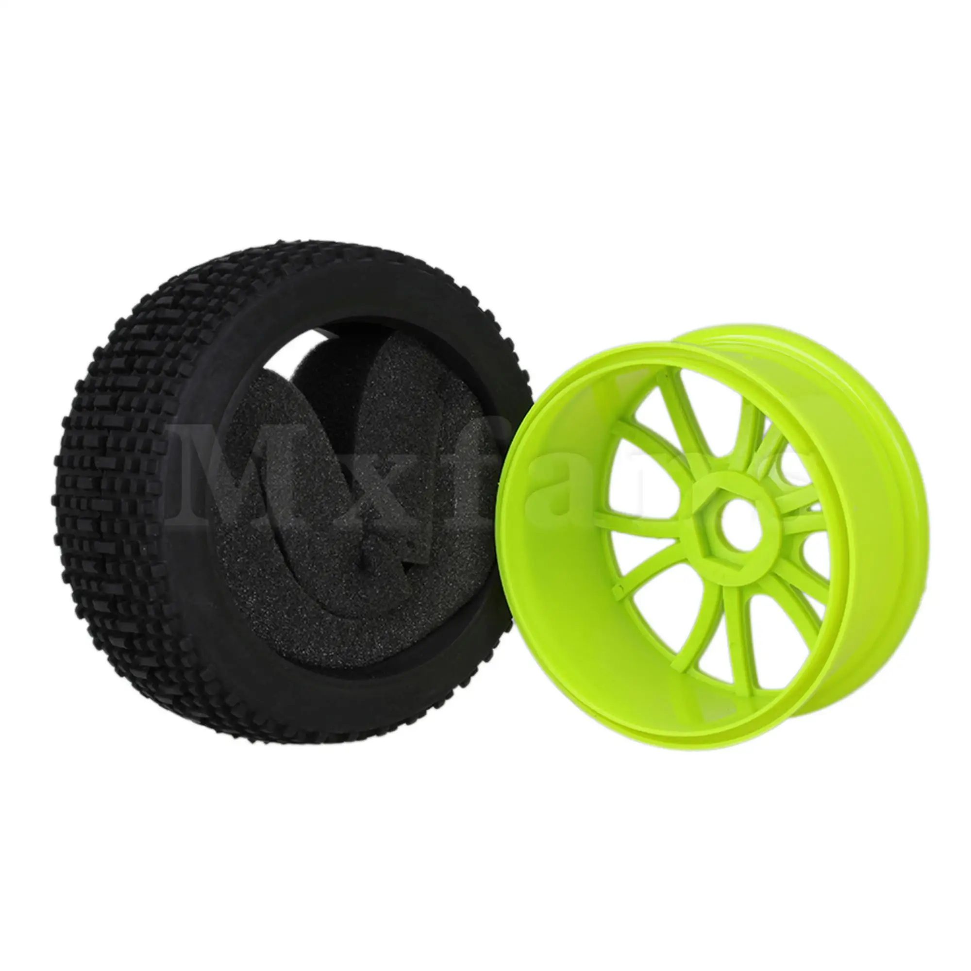 Mxfans 4 x RC1:8 Внедорожник 12 спицевой пластиковый обод колеса + резиновая шина с