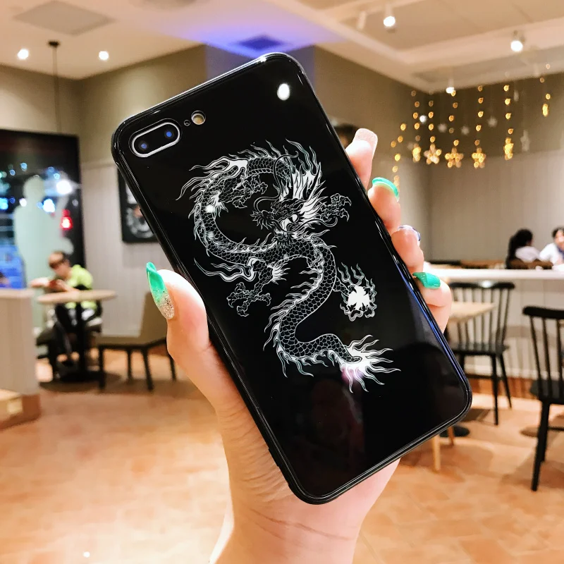 Чехол в виде светящегося стекла для iphone 11 pro Max 7 8 6s Plus Xs чехол для Max XR Cover