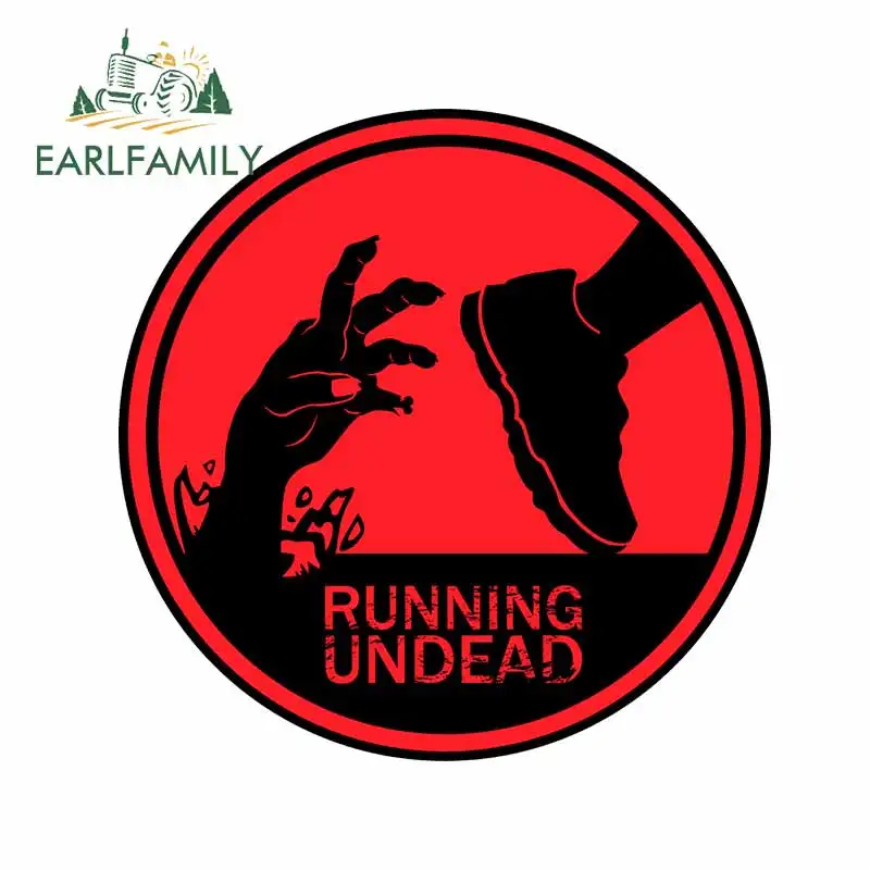 EARLFAMILY 13 см x смешная наклейка на машину зомби апокалипсиса и мотоцикл ноутбук