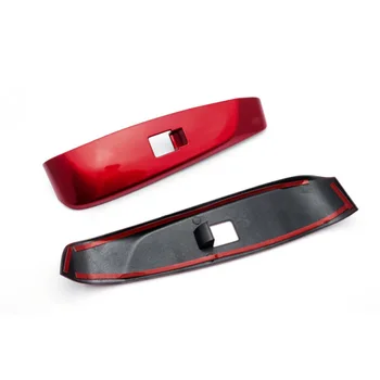

Inner Window Lift Switch Button Panel Trim For Toyota Camry 2018-2019 Set Parts 4pcs Red