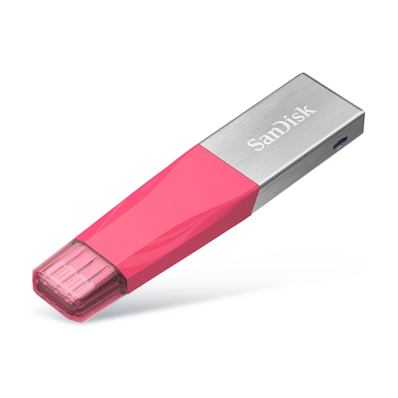 US $24.85 SanDisk USB Flash Drive IXPand OTG Lightning 128GB 64GB Pendrive Dual OTG Connector USB 30 Pen Drive For IPhone IPad MFi