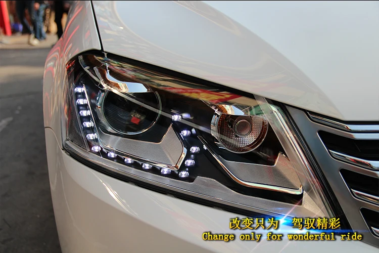Автомобильный Стайлинг для VW Passat B7 фары 2012- Magotan светодиодный фонарь DRL Hid головной фонарь Ангел глаз биксеноновый луч аксессуары