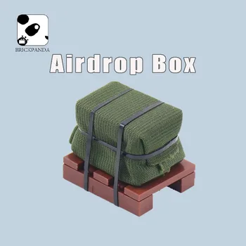 

Military Series WW2 Building Blocks Accessories Airdrop Box Moc DIY Assembly model Creator Educational Brick Toy Gift For kids