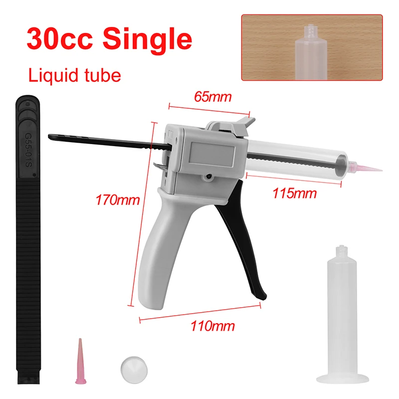 Dispenser Gun, 30ml Single Tube Glue Gun Impression Mixing - View #3