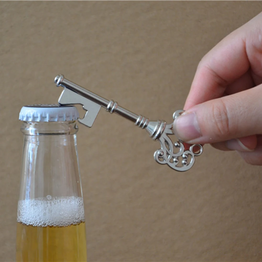 Vintage Key Shape Beer Wine Bottle Opener Keychain Metal Fobs Kitchen Bar Tools | Дом и сад