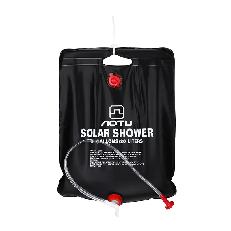 

Solar Camp Shower Outdoor Bath Bag 20L Portable Water Container Hydration Pack Water Bladder Bag PVC Travel Shower Heating