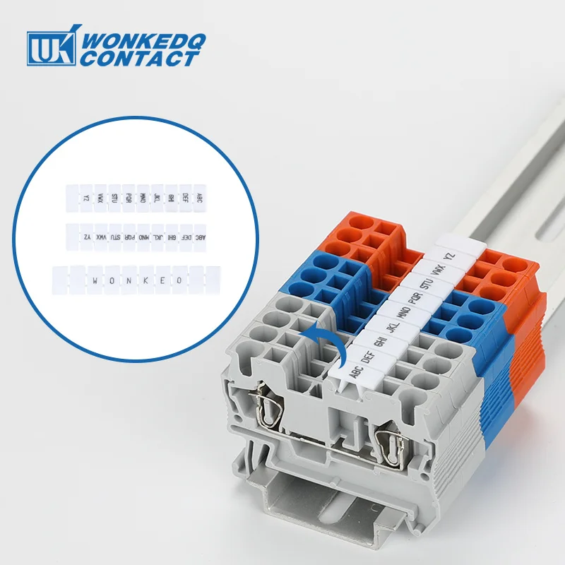 10 Pz Zb5 Etichetta Per Pt2.5 St2.5 Ukk3 Numero Standard Vuoto Zb 5 Pt/St-2.5 Din Rail Morsettiera Accessori Zack Marker Strisce