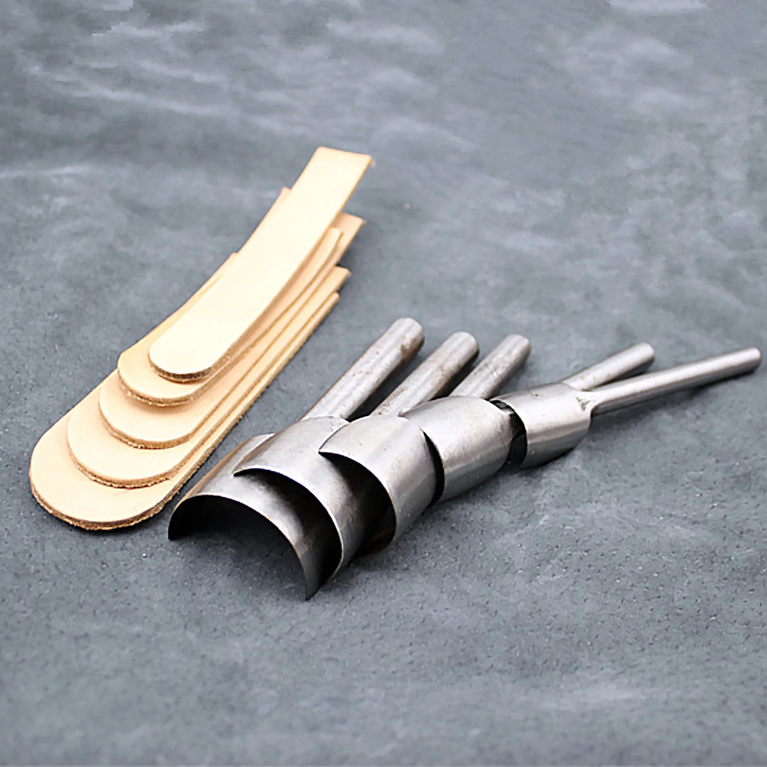 6PCS DIY Leather Leathercraft Half-round Punch Cutters for Professionals Artisans Beginners Amateurs 15/20/25/30/35/40mm