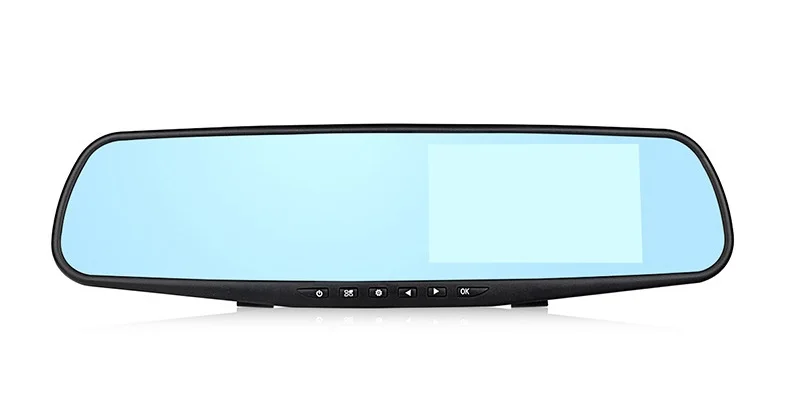Full HD 1080P двойной объектив 4,3 дюймов Автомобильное зеркало заднего вида Автомобильный видеорегистратор ночного видения камера заднего вида авто Регистратор