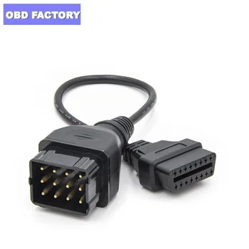 

Factory price work Gaz 12pin for 16 PIN Female to Male 12 pin OBD OBD2 OBDII DLC Converter Cable gaz12pin