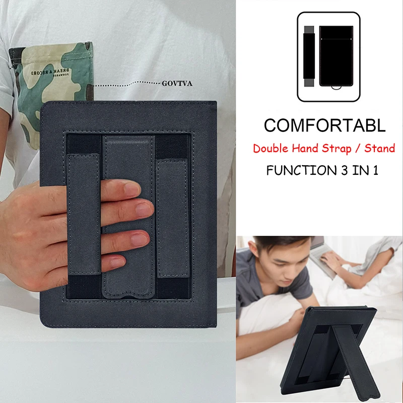 Capa para Kindle Paperwhite 11th Gen 6.8 Capa de Edição de Assinatura Sono Automático Despertar Alça de Mão Dupla Suporte Novo 2023 - Imagem 2