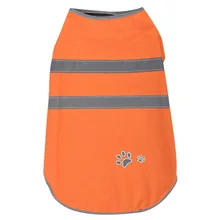 Дождевик с нейлоновой застежкой для питомцев, светоотражающий оранжевый водонепроницаемый жилет, куртка, дождевик для собак, дождевик с высокой видимостью для прогулок и бега