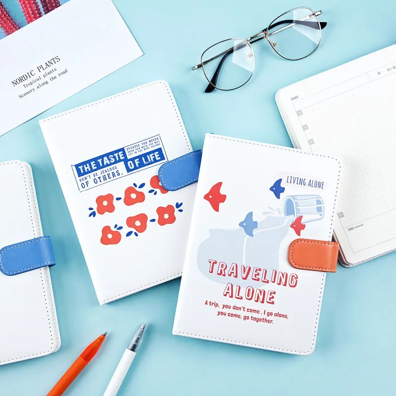 

Kawaii Magnetic Buckle B6 Daily Yearly Planner Organizer Notebook 2020 Agenda Funny Bullet Journal Dotted Notebook Thicken Diary