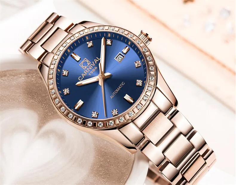 Sapphire Crystal Women Watches Fashion Ladies Watch For Women Bracelet Relogio Automatic Mechanical Clock Luxury reloj mujer