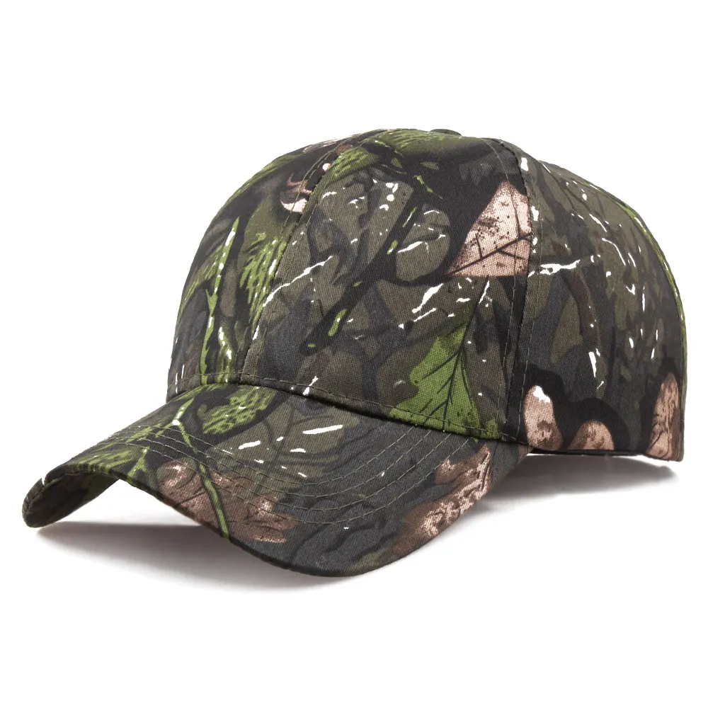 Durable Camouflage Polyester Cotton Apparel Ball Cap Baseball Cap Tennis Cap Sun Visors Hat Practical