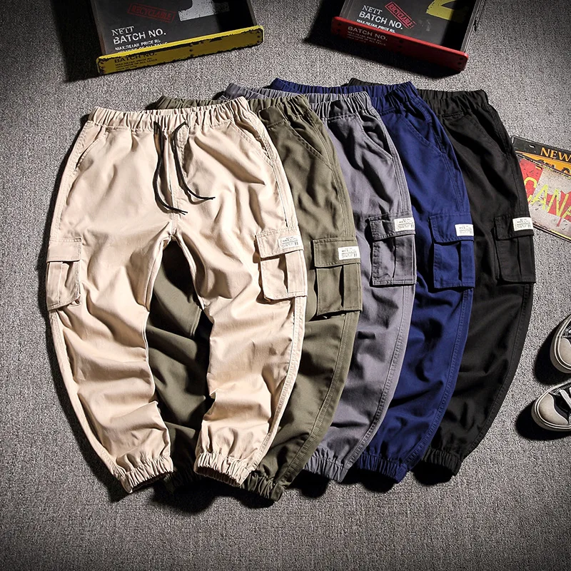 

Large Size Bib Overall Men's Japanese-style Ankle Banded Pants Popular Brand Loose-Fit Multi-pockets Trousers Spring Casual Pant