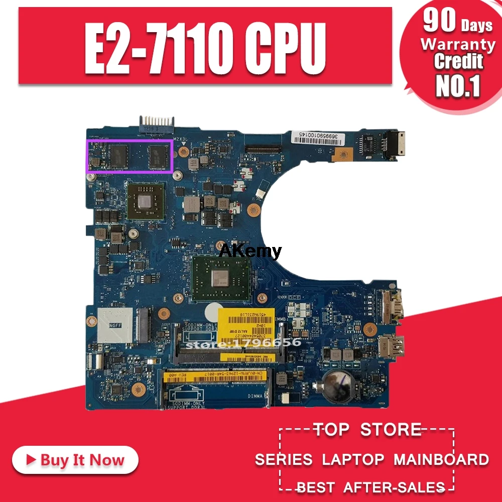 

CN-0PDGN4 PDGN4 FOR DELL inspiron 5455 5555 laptop motherboard AAL12 LA-C142P REV:1.0(A00) E2-7110 CPU mainboard