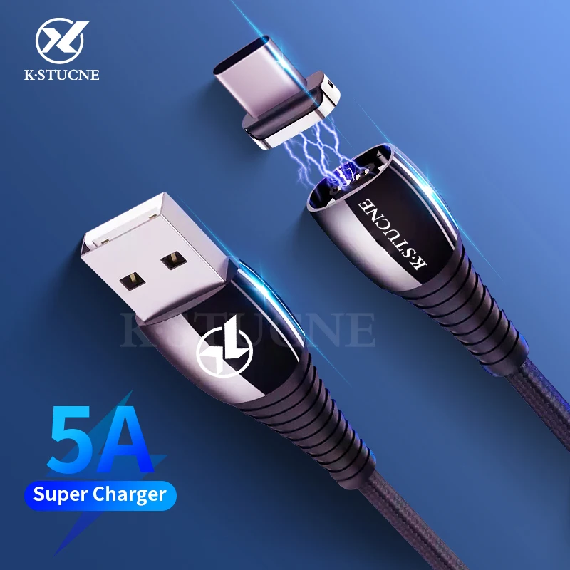 Магнитный зарядный кабель USB C для samsung S9 S8 Note 9 8 5A Быстрый Магнитный кабель Зарядное устройство 1 м 3A микро Тип usb C кабель для Xiaomi Redmi Note 5 7