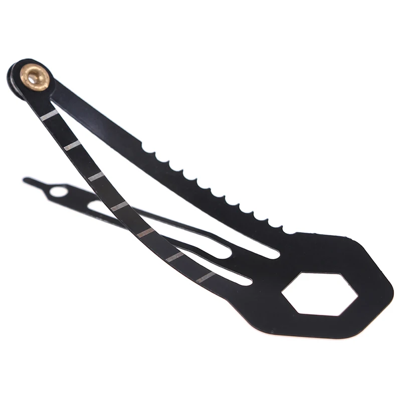 

9 IN 1 EDC Camping Self Defense Survival Gear Portable Multifunctional Women Hairpins Tactical Screwdriver Peeler Saw cm Ruler