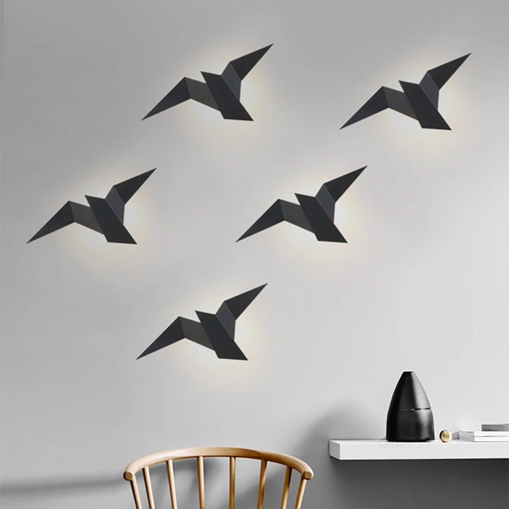 

LED Bird Wall Lamps Bedroom Decoration Wall Lights Indoor Modern Lighting For Home Stairs Living Room Creative Decoration Lamp