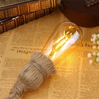 

Decorative Industrial Pendant Lamp Single Head Retro Vintage Edison Rope Ceiling Light