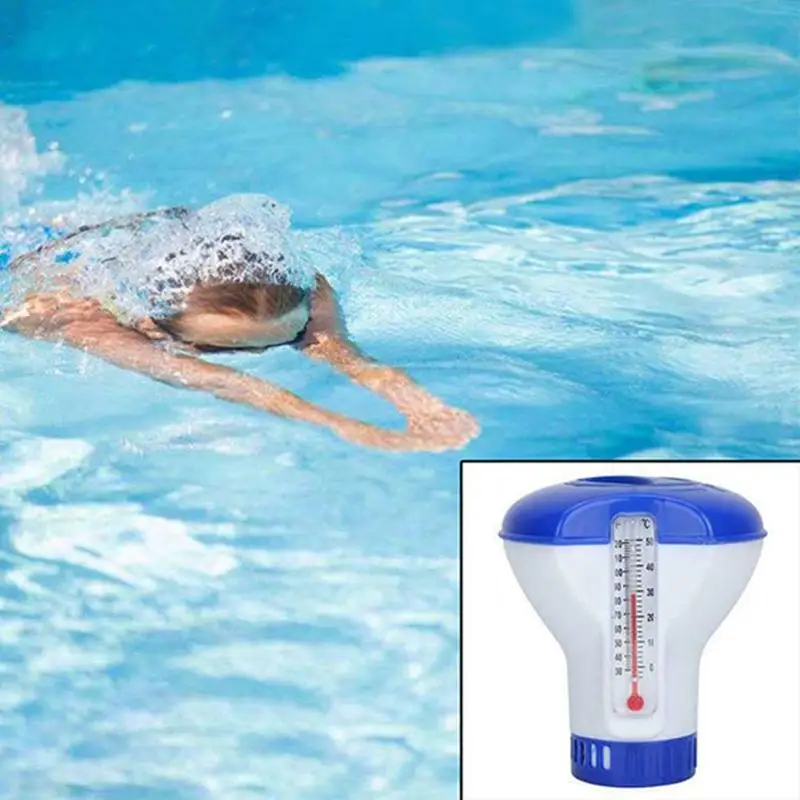5 дюймов термометр для плавательного бассейна дезинфекции автоматический аппликатор насос плавающей хлора диспенсер