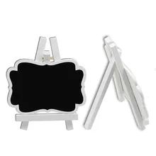 10 шт. Ретро мольберт прямоугольная доска для сообщений ремесла мини Классная доска ценники деревянная рамка легкий свадебный стол цифры