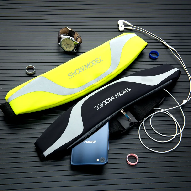 

Waterproof Body Hugging Multi-functional Sports Equipment Mobile Phone Bag Marathon Waist Pack Men And Women Small Wallet Hidden
