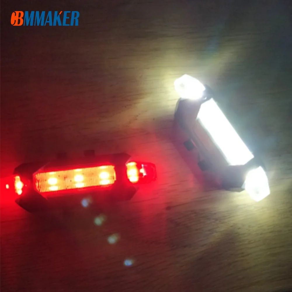 

3 Color Portable USB Rechargeable Bike Bicycle Safety Warning Light Taillight Cycling Rear Lamp Super Bright Bicycle Light