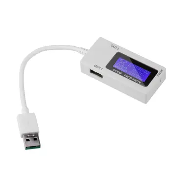 

Current Voltage Tester USB Ports Digital Display USB Multifunction Tester SA