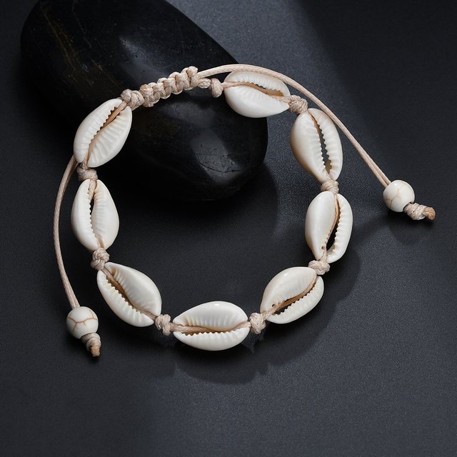 Natural Shell Conch Rope Anklets For Women Foot Jewelry Summer Beach Barefoot Bracelet Ankle on Leg For Women 2019