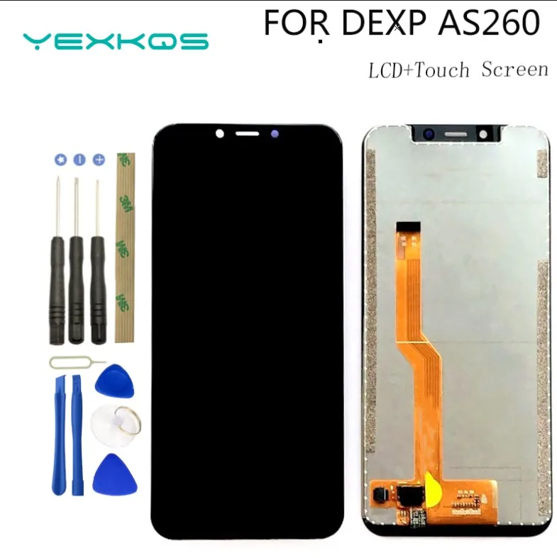 

100% Новинка для DEXP AS260 ЖК-дисплей + кодирующий преобразователь сенсорного экрана в сборе 100% Оригинальный ЖК + сенсорный дигитайзер для as260 + Инструменты