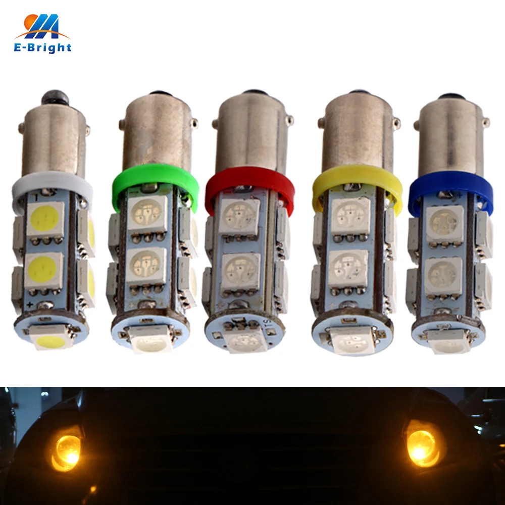 YM E Bright 2 шт. Светодиодные Автомобильные лампы BA9S Внутреннее освещение T11 T4W 5050 9 SMD