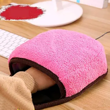 

USB Mouse Pad Hand-Warmer Plush Pad For Mouse Creative Cartoon Mouse Pad Silicone Mouse Mat Heating Pad
