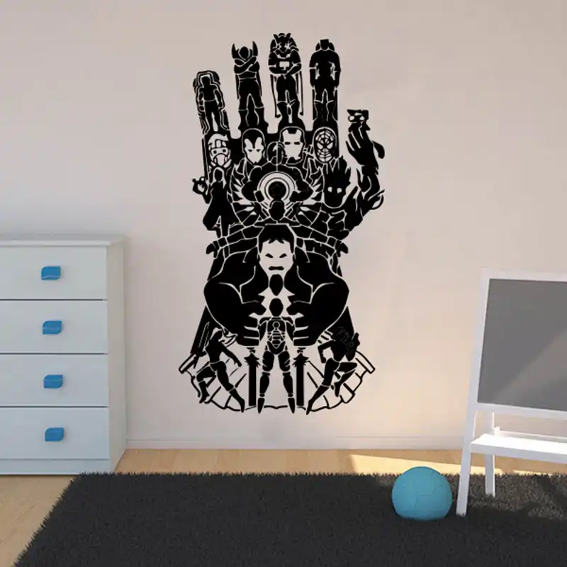 Super Heroe Pegatina De Pared Avenger Diseno Final De La Pared