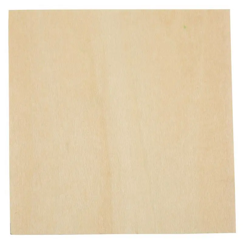 10 шт. деревянная доска модель Balsa Дерево Diy Дом корабль самолет свет 100x100x2 мм