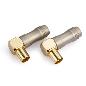 

Cable digital TV set top box plug male TV Antenna Connector 90 degrees RF radiofrequency plug male female TV antenna adapter