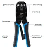 Multi-function 10P10C 8P8C 6P6C Crimping Pliers RJ50 RJ48 RJ12 Crystal Head Crimping Tool Network Crimping Tool 4