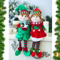 Рождественское украшение эльф игрушка куклы дома Рождественская подвесная елка орнамент 2019 Детский новогодний подарок Счастливого