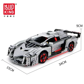 

13110 1170pcs Mould King Technic Series Rambo Poison Sports Car Model Building Blocks Bricks APP remote control education toys