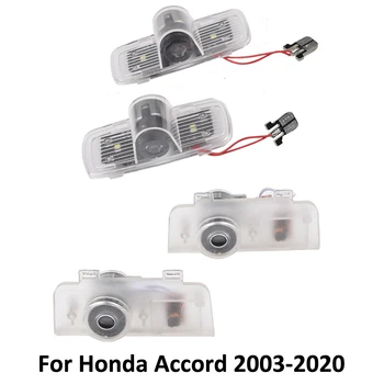 

2pcs LED Car Courtesy Door Lamp For Honda Accord 7 8 9 10 2020 2019 2018 2017 2016 2015 - 2003 Auto Interior Light Projector