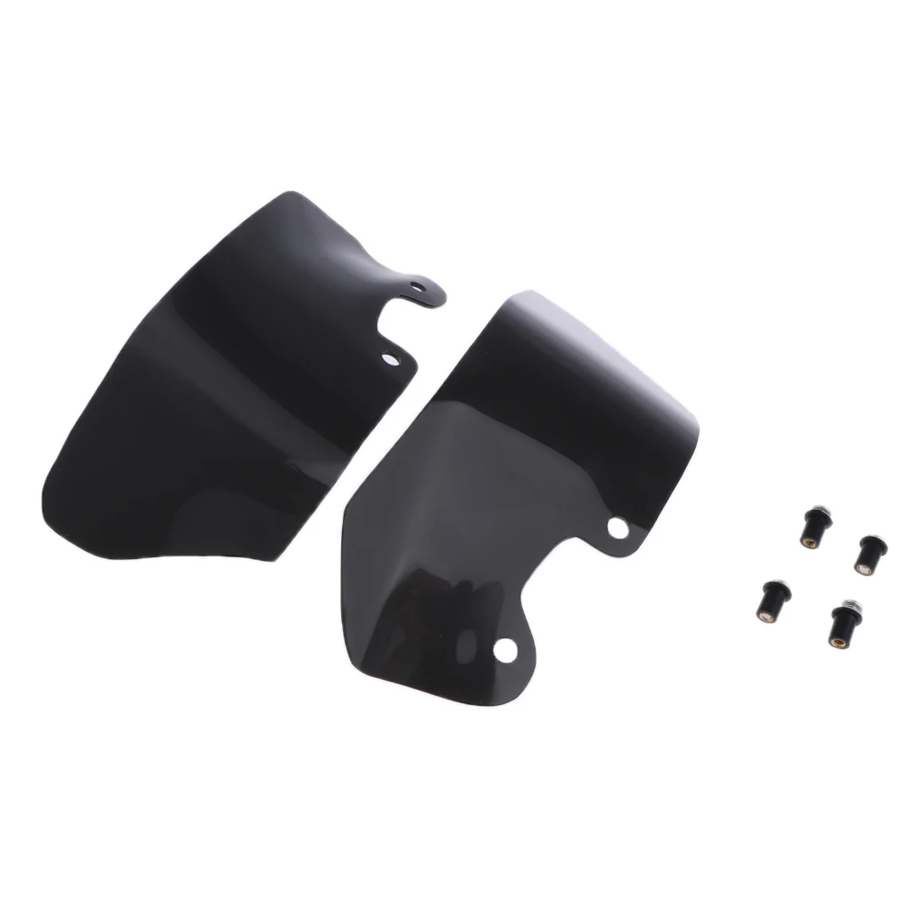 Motorcycle Left Right Side Wind Deflector Windscreen Spoiler Shield for BMW R1200GS, Black