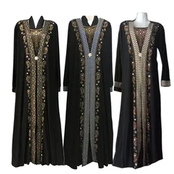Plus Size Women Kids Abaya Islam Robe Arab Clothes Hijab Turkish Indian Kaftan Islamic Prayer Dress Muslim Dresses With Hijab