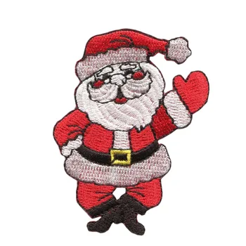 

2.75'' Santa Claus St. Nick Christmas holiday embroidered applique iron-on patch