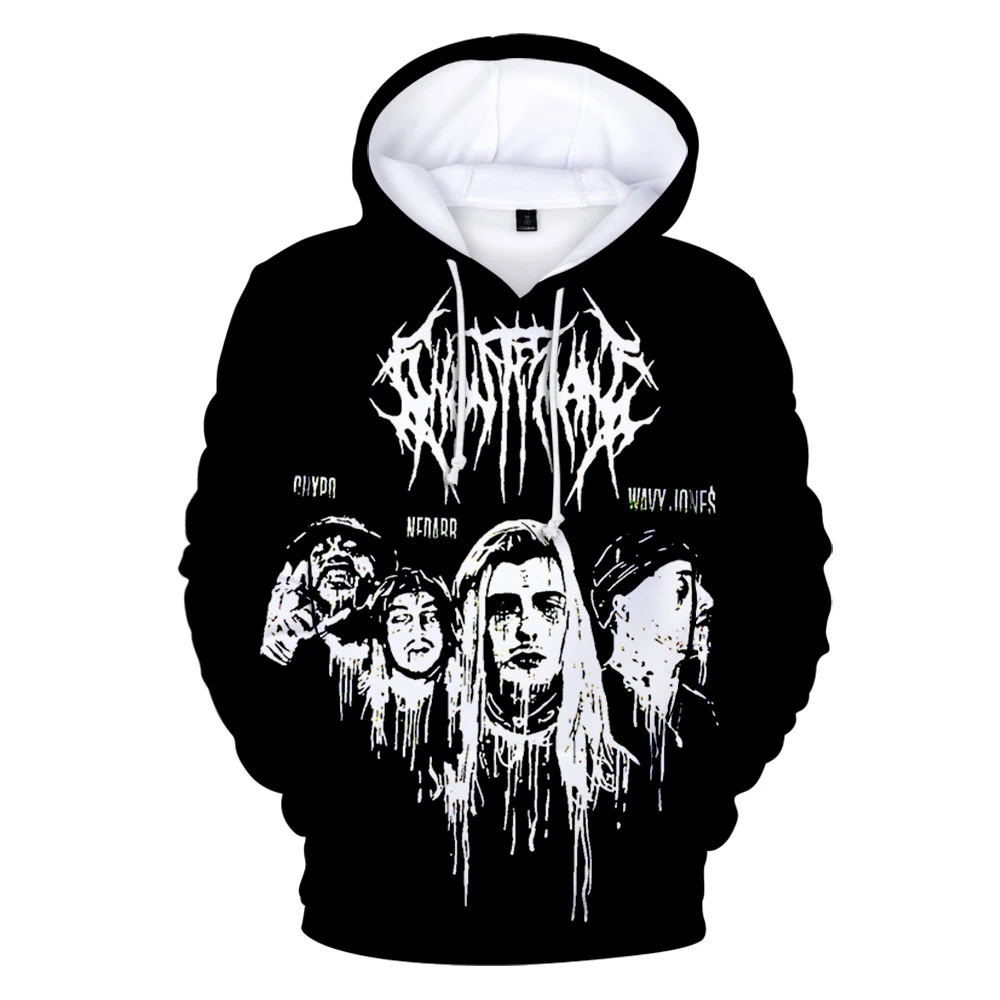 Ghostemane толстовка с капюшоном в стиле хип хоп для мужчин и женщин уличная мода