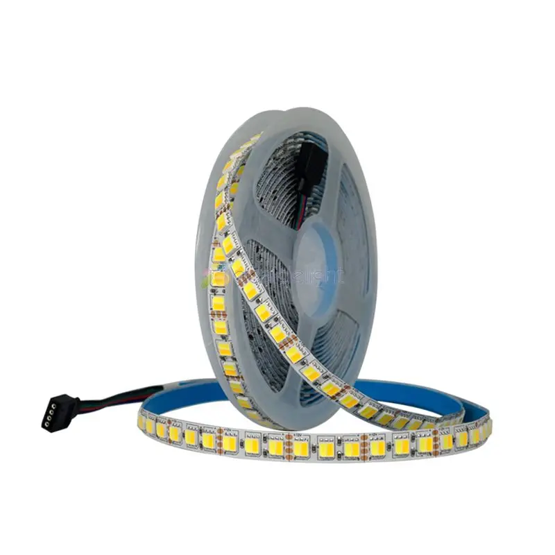 

5m 5050 5025 CCT LED Strip 60 or 120 led/m Dual White CW & WW 2 in 1 Chip DC12V 24V Color Temerature Ajustable LED Tape