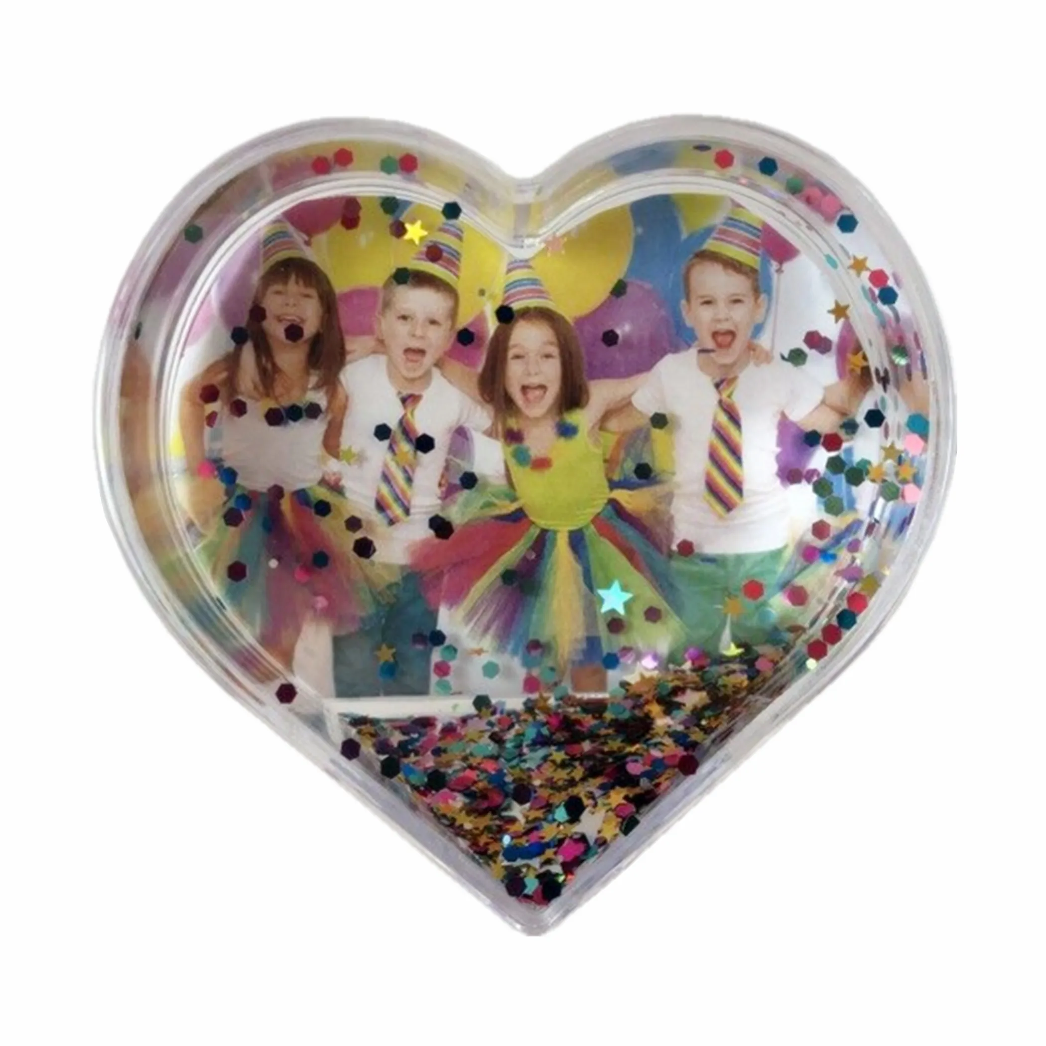 Promotional DIY Heart photo frame globe Wedding picture on desktop Home decoration display baby love gifts | Дом и сад